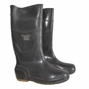 BLACK RUBBER SAFTY BOOTS